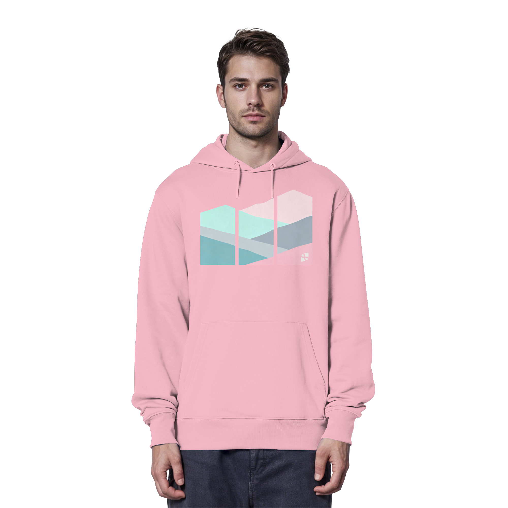 Pastell Mountain - Organic Hoodie