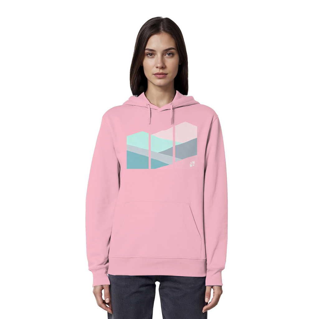 Pastell Mountain - Organic Hoodie