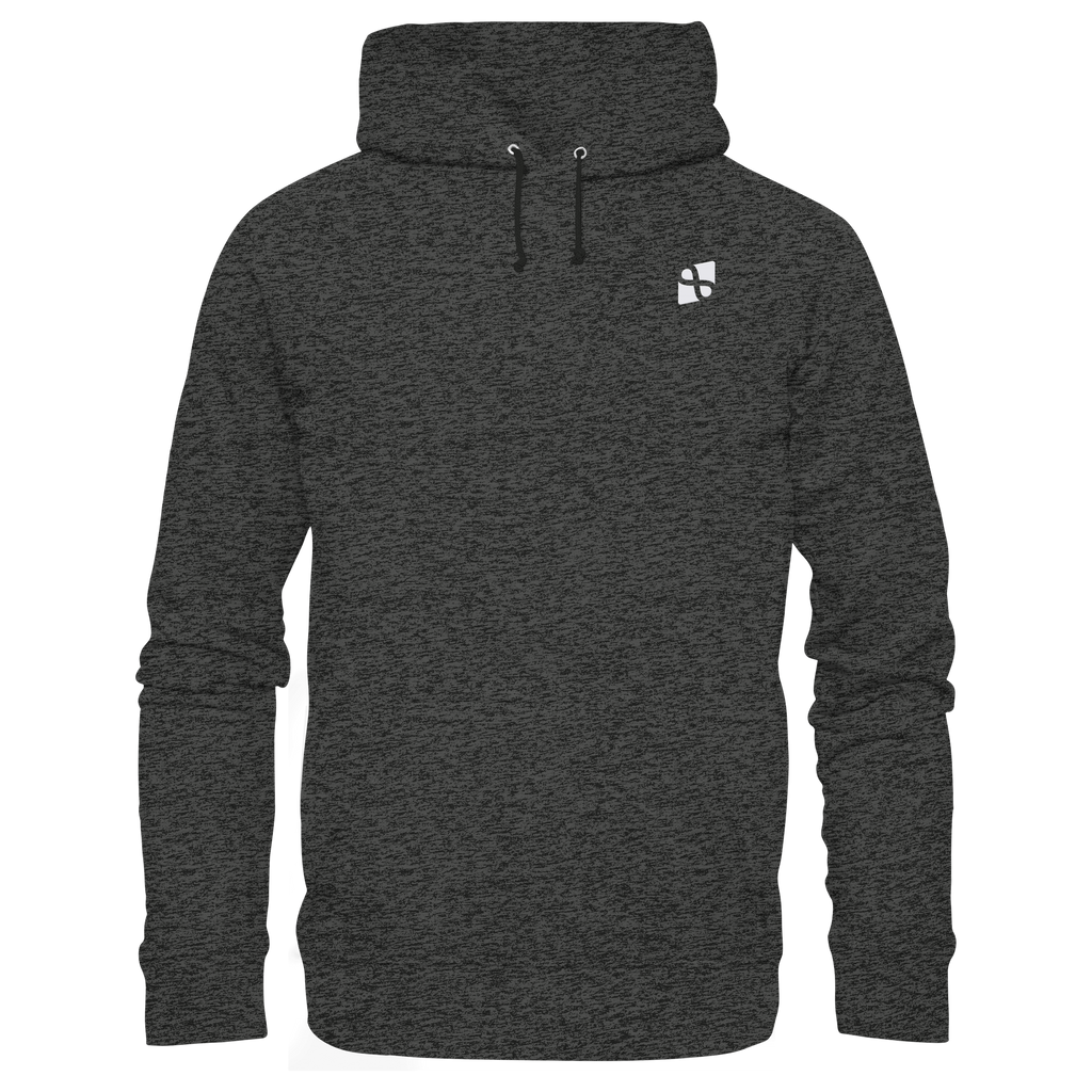 Tannenhäher mit Zirbelnuss + Emblem Stick - Organic Hoodie