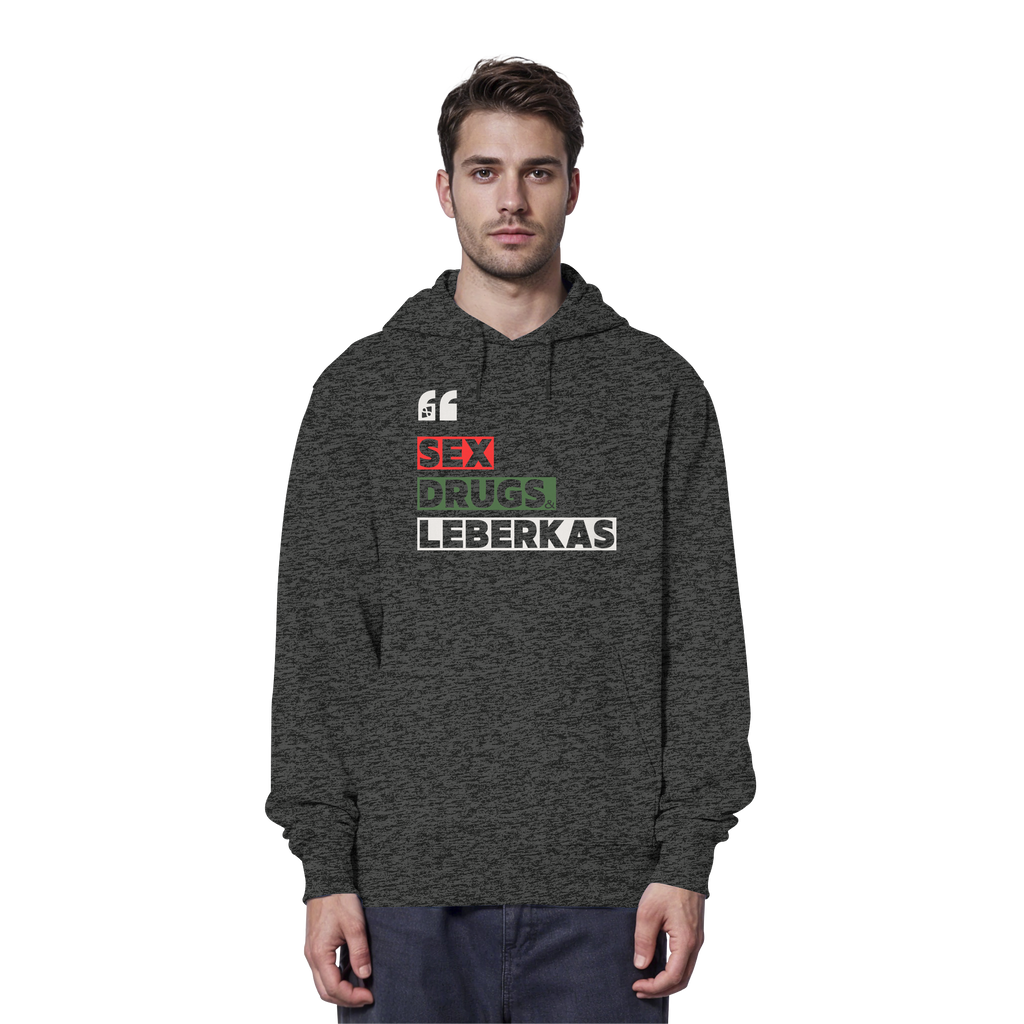 SDL- "SEX DRUGS & LEBERKAS" - Organic Hoodie