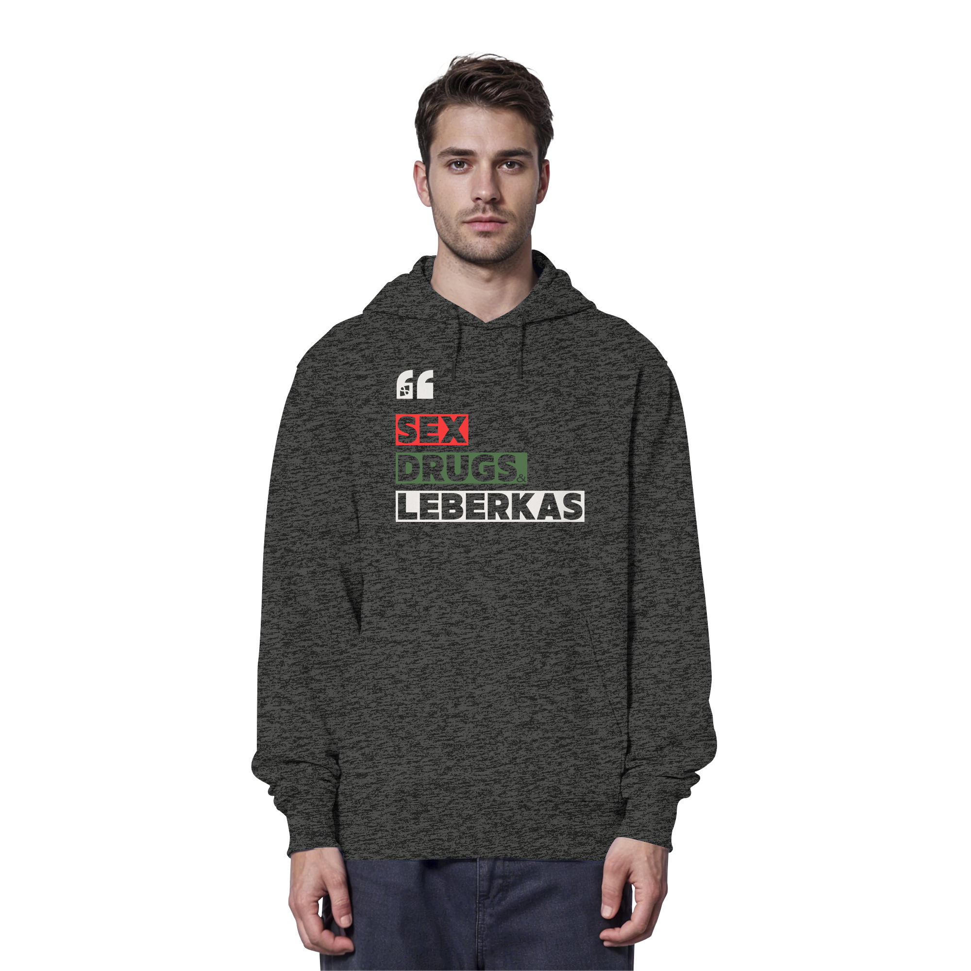 SDL- "SEX DRUGS & LEBERKAS" - Organic Hoodie