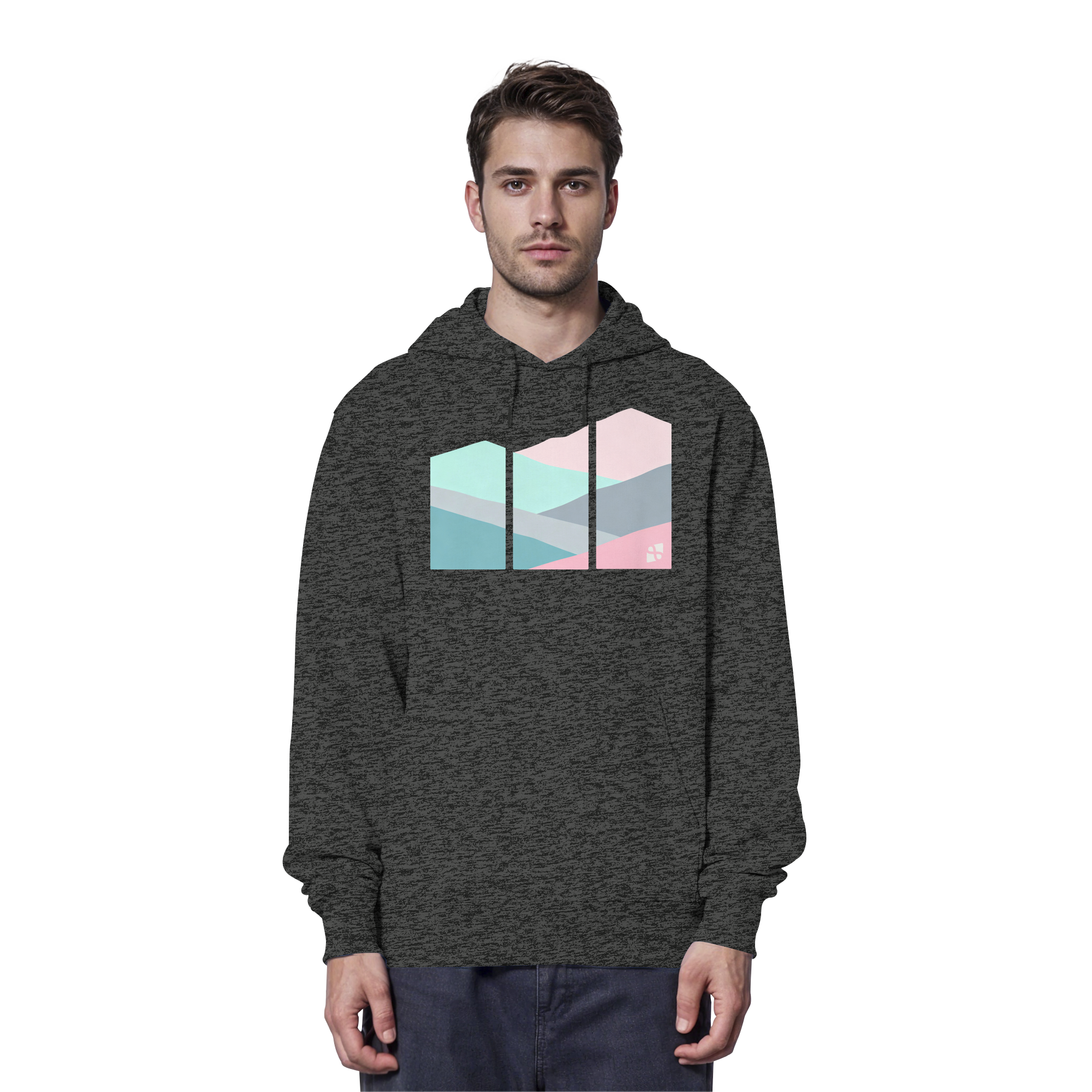 Pastell Mountain - Organic Hoodie
