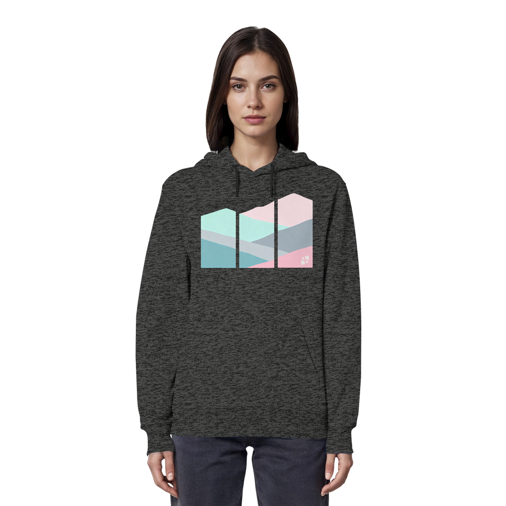 Pastell Mountain - Organic Hoodie