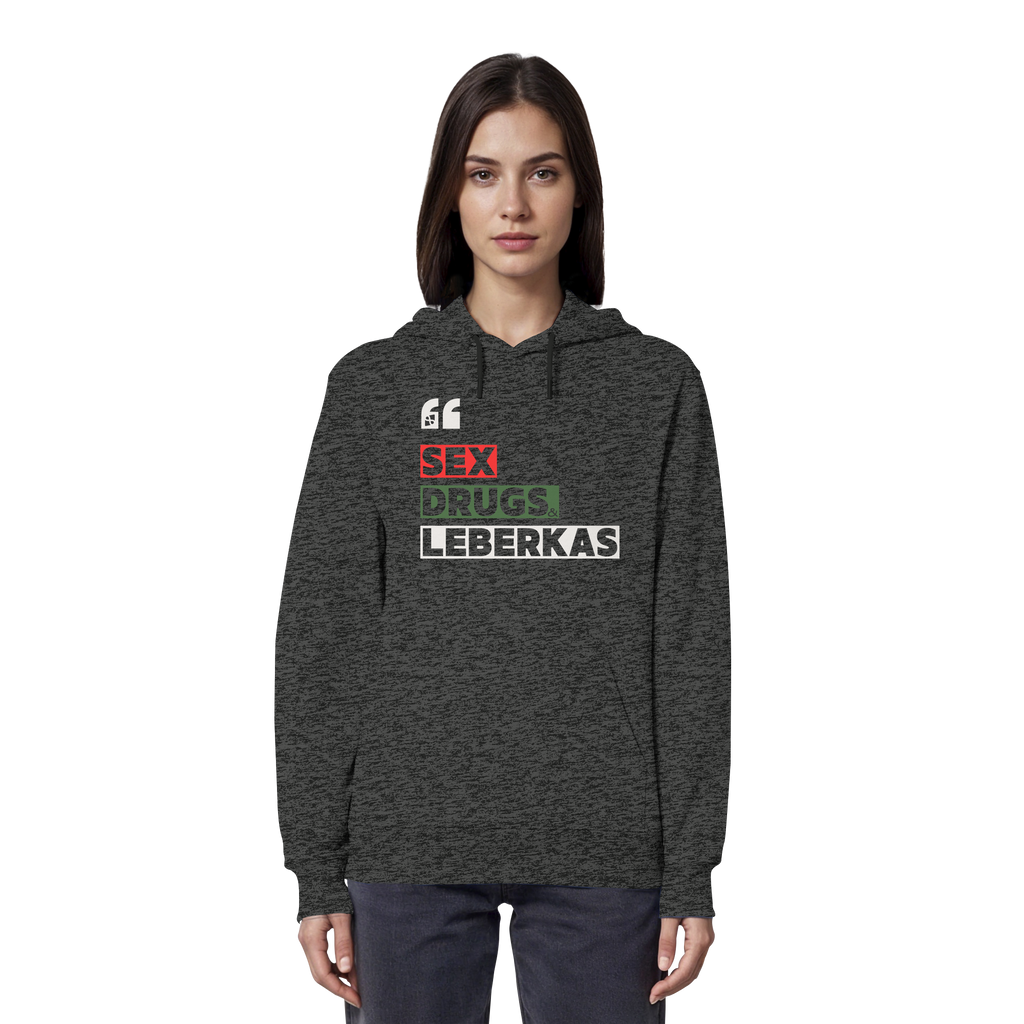 SDL- "SEX DRUGS & LEBERKAS" - Organic Hoodie