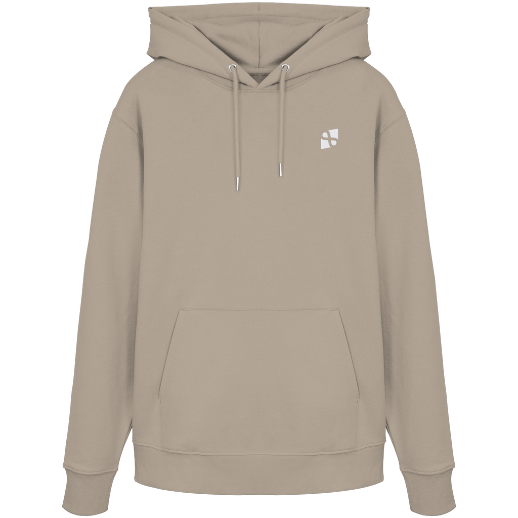 Tannenhäher mit Zirbelnuss + Emblem Stick - Organic Hoodie