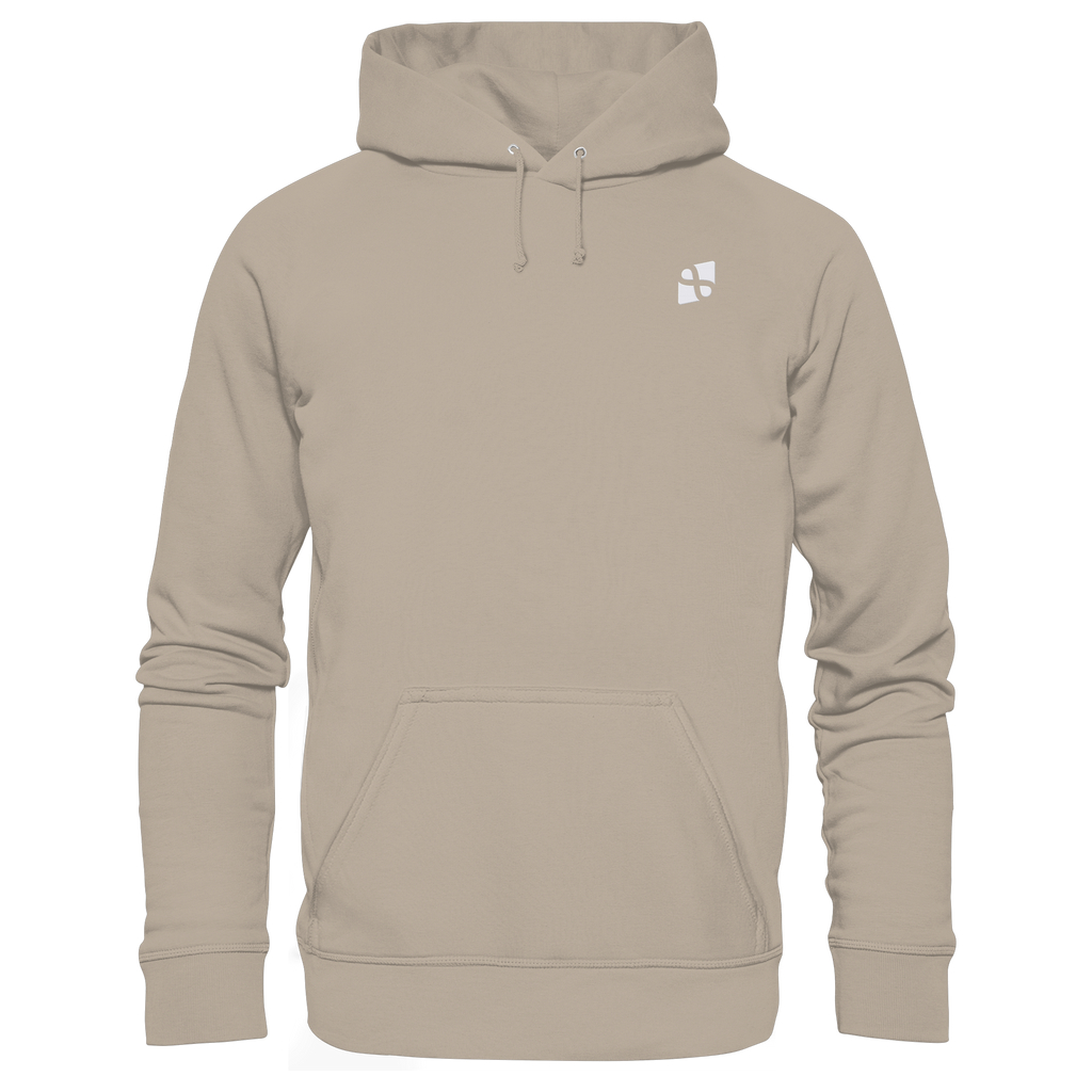 Tannenhäher mit Zirbelnuss + Emblem Stick - Organic Hoodie