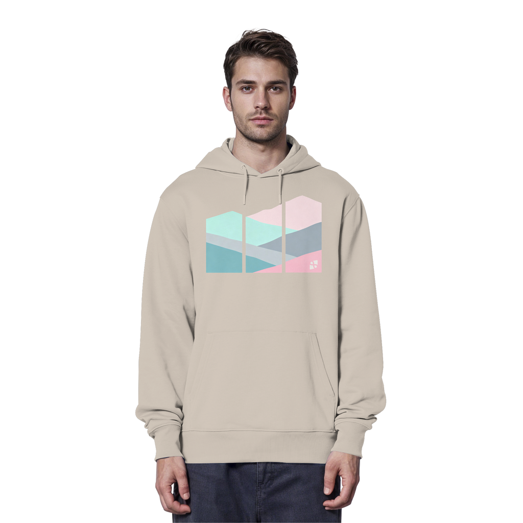 Pastell Mountain - Organic Hoodie