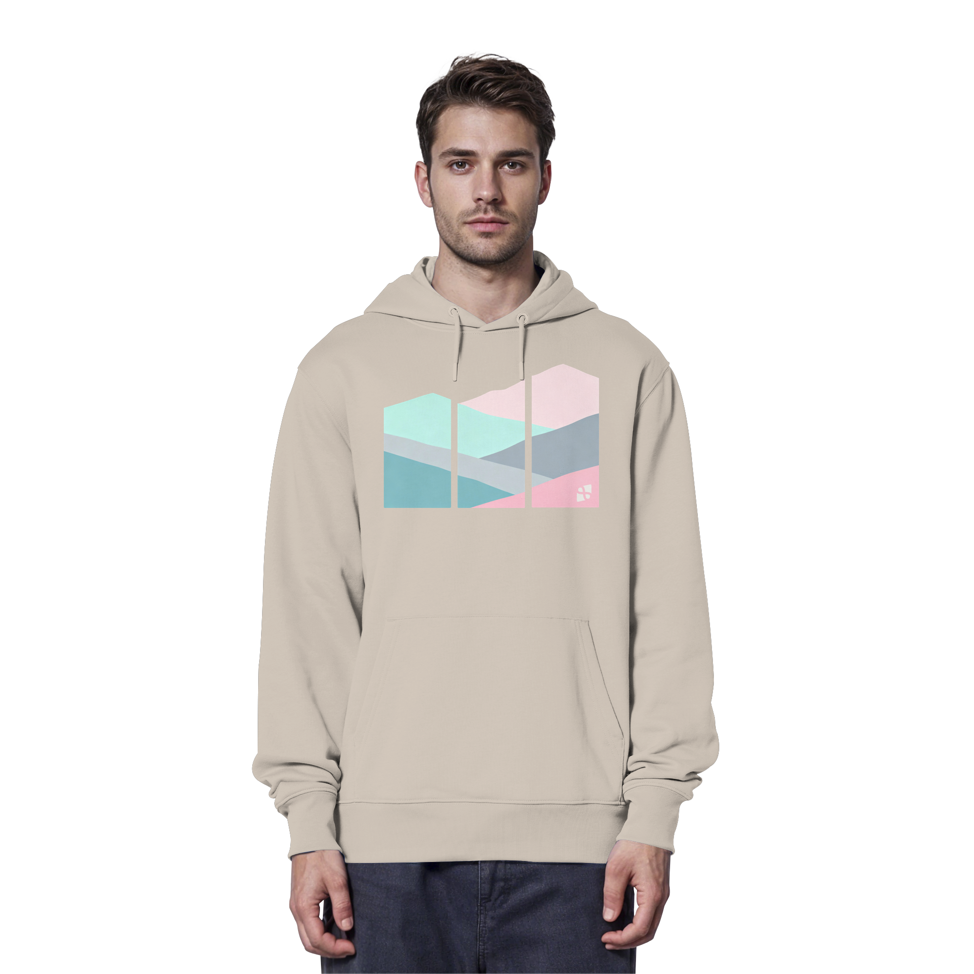 Pastell Mountain - Organic Hoodie