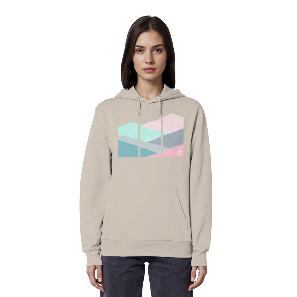 Pastell Mountain - Organic Hoodie