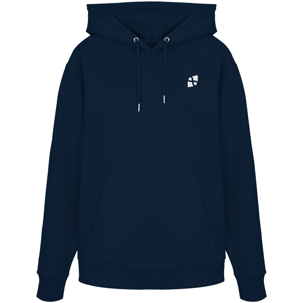 Tannenhäher mit Zirbelnuss + Emblem Stick - Organic Hoodie
