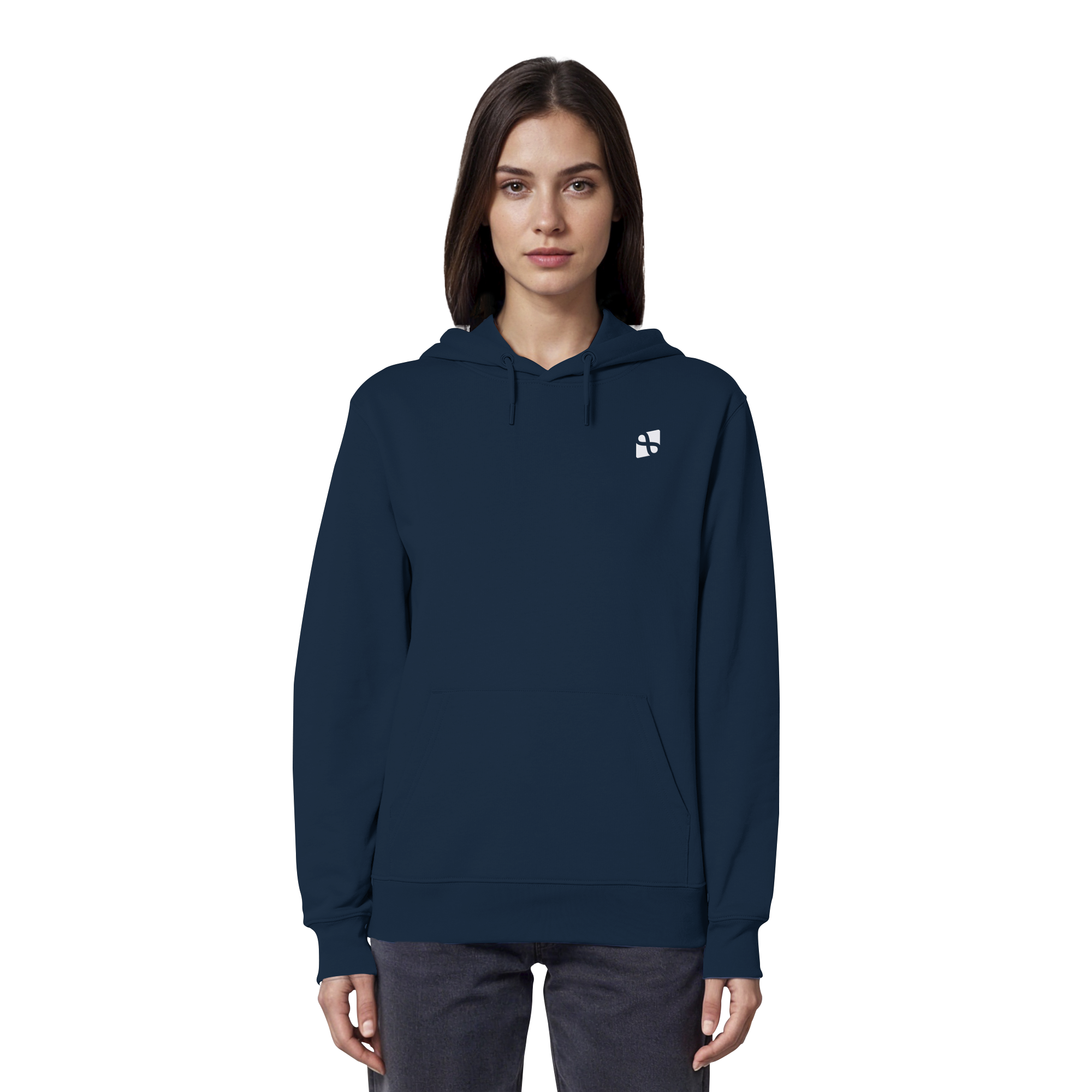 WTF - "Wear The Fair" Print mit besticktem Emblem - Organic Hoodie