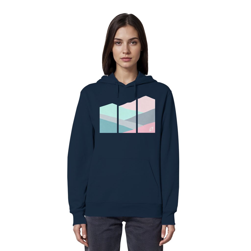 Pastell Mountain - Organic Hoodie