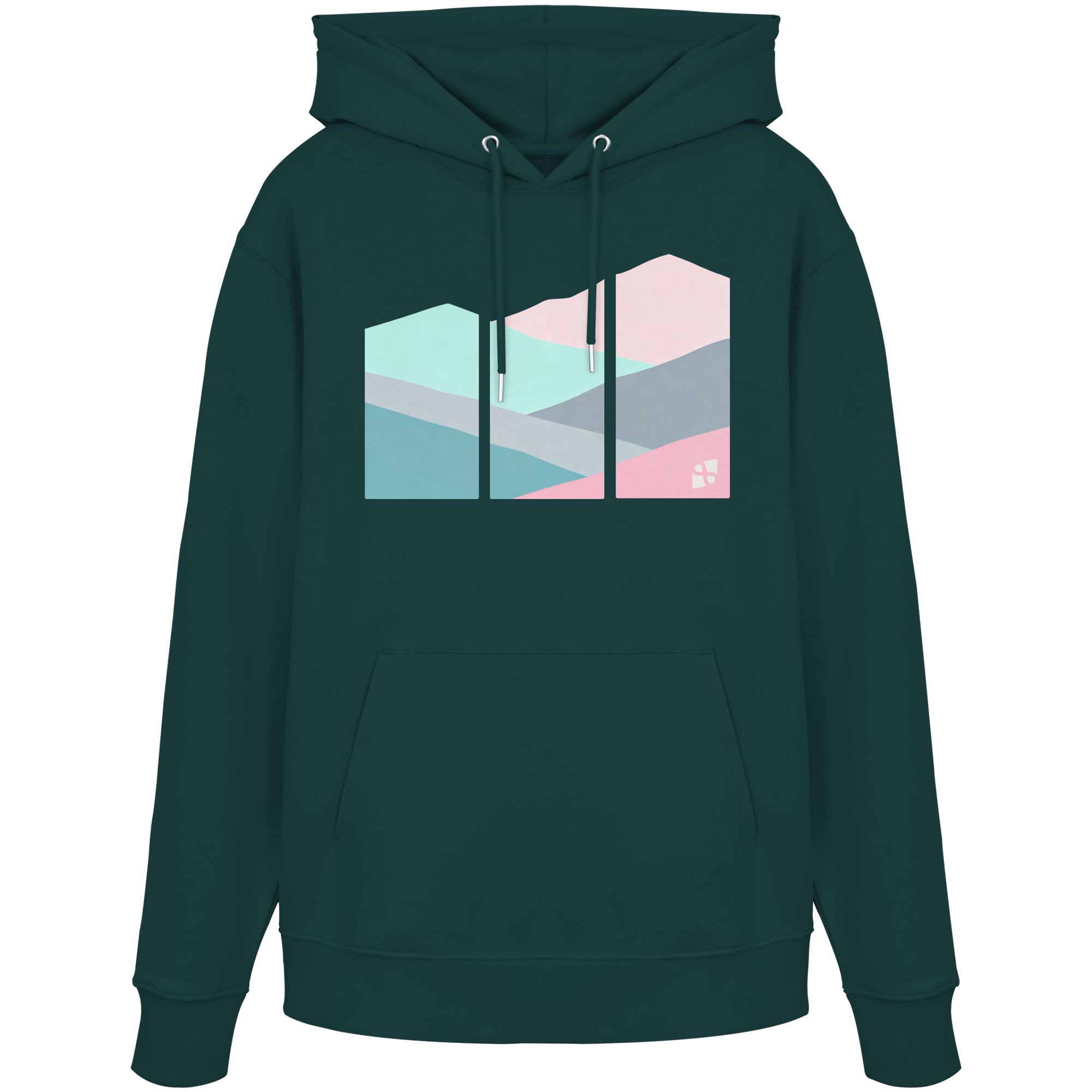 Pastell Mountain - Organic Hoodie