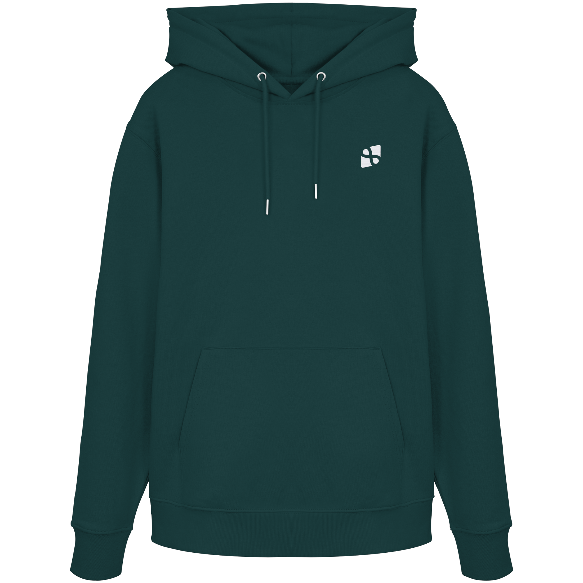 Tannenhäher mit Zirbelnuss + Emblem Stick - Organic Hoodie
