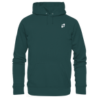 Tannenhäher mit Zirbelnuss + Emblem Stick - Organic Hoodie