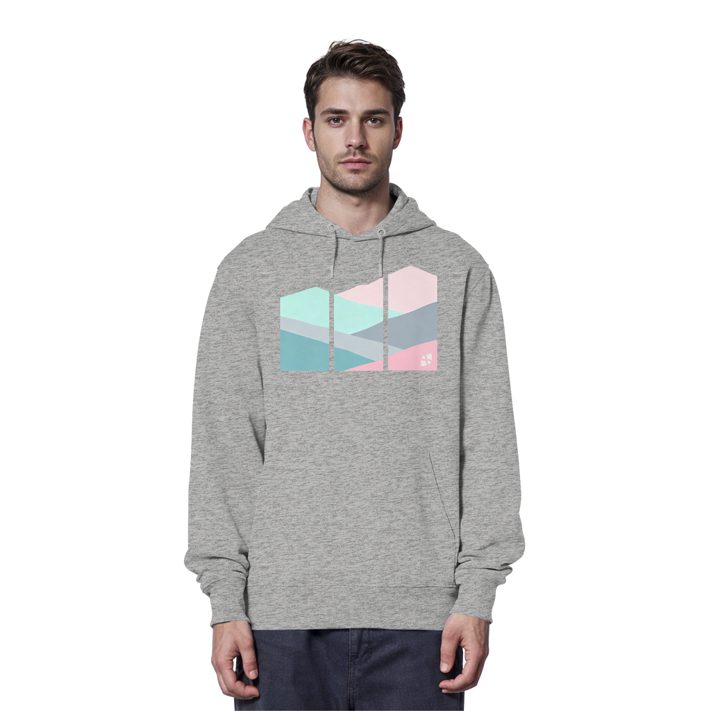 Pastell Mountain - Organic Hoodie