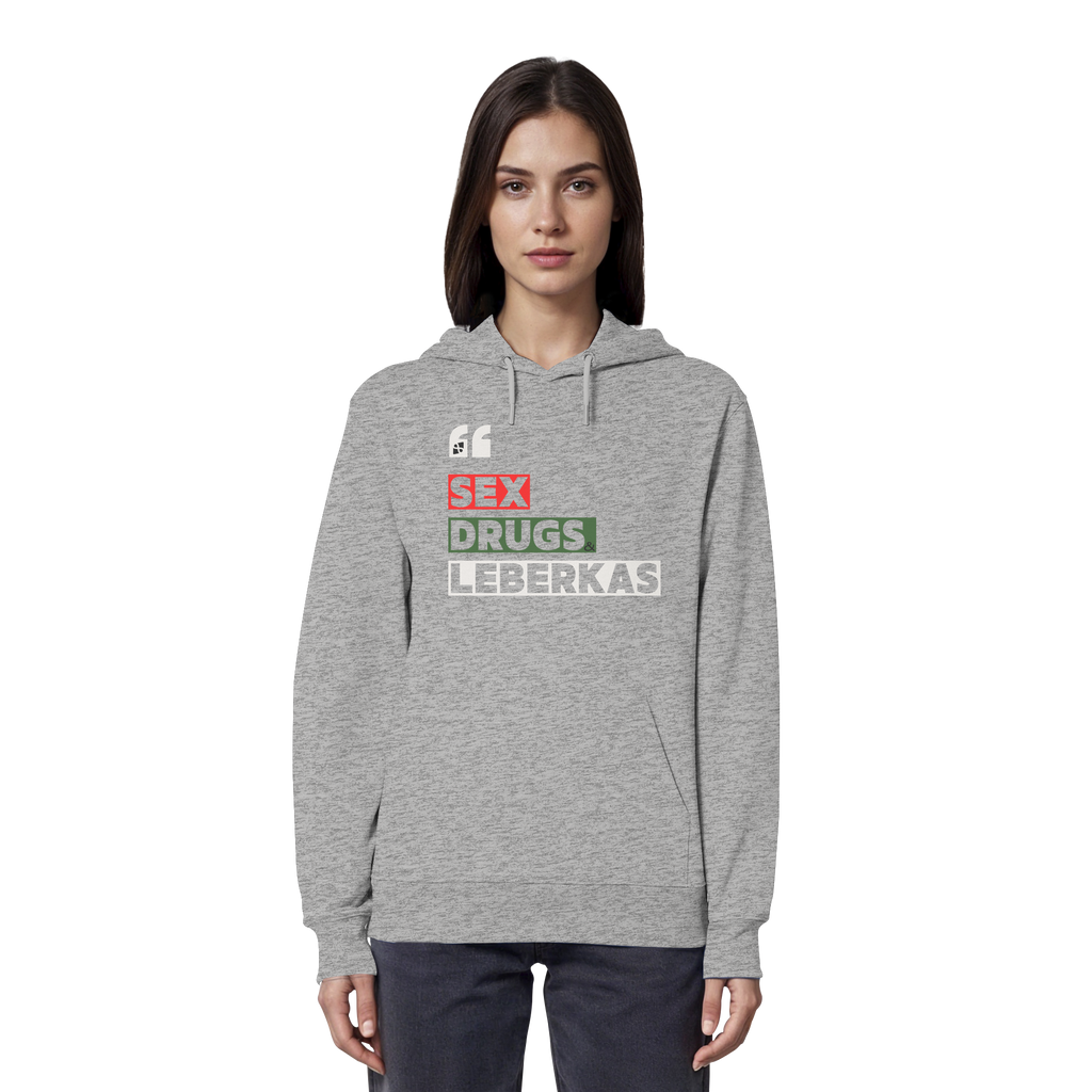 SDL- "SEX DRUGS & LEBERKAS" - Organic Hoodie
