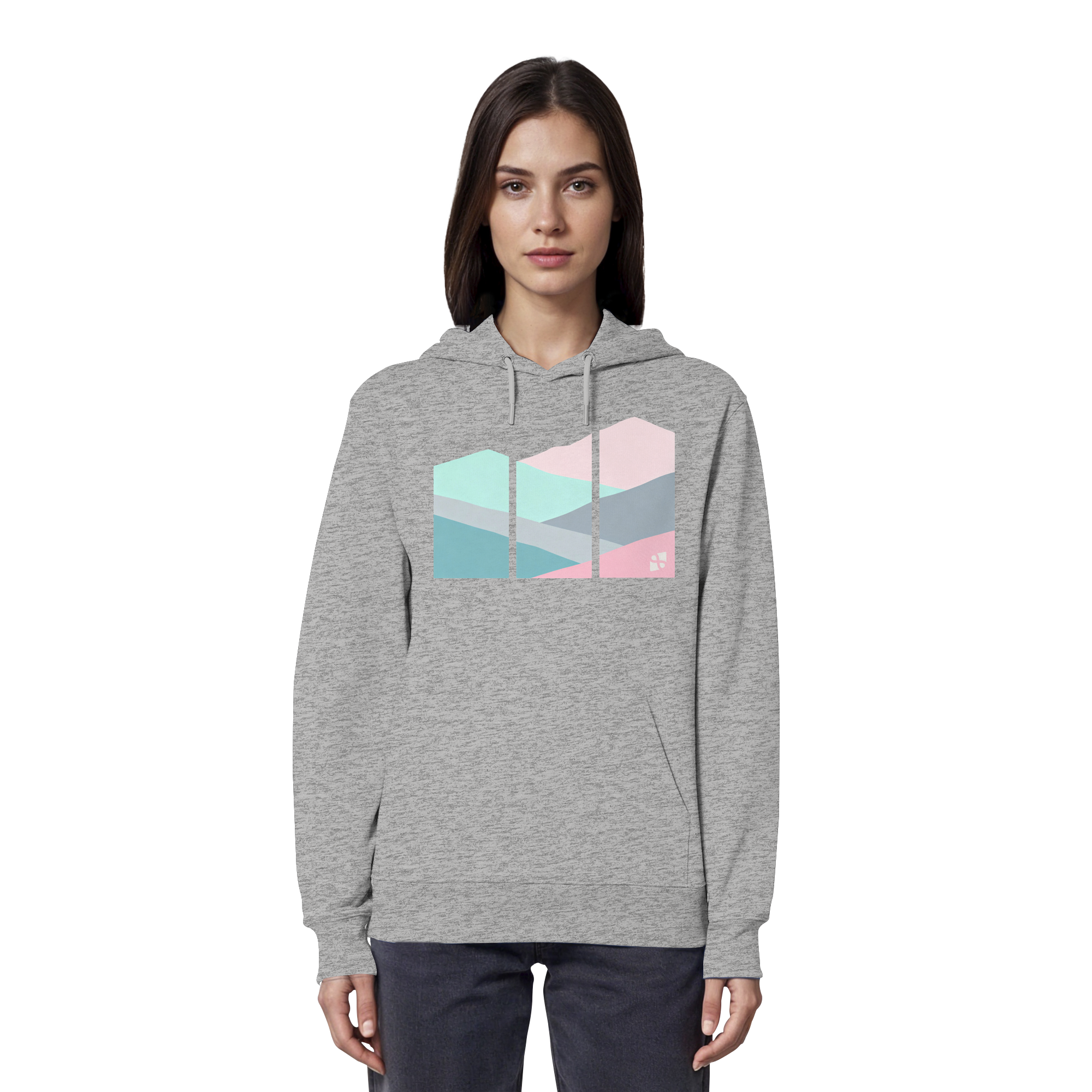 Pastell Mountain - Organic Hoodie