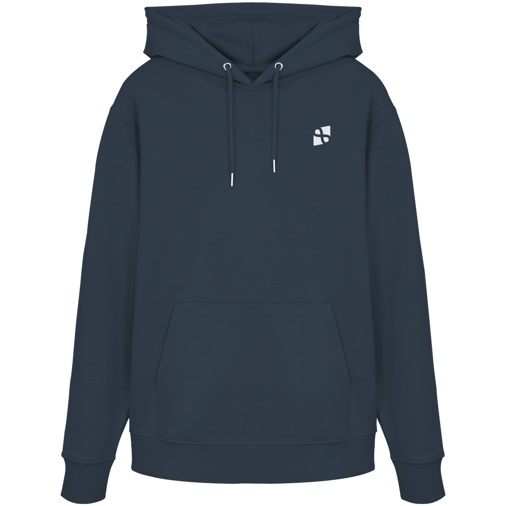 Tannenhäher mit Zirbelnuss + Emblem Stick - Organic Hoodie