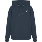 Tannenhäher mit Zirbelnuss + Emblem Stick - Organic Hoodie