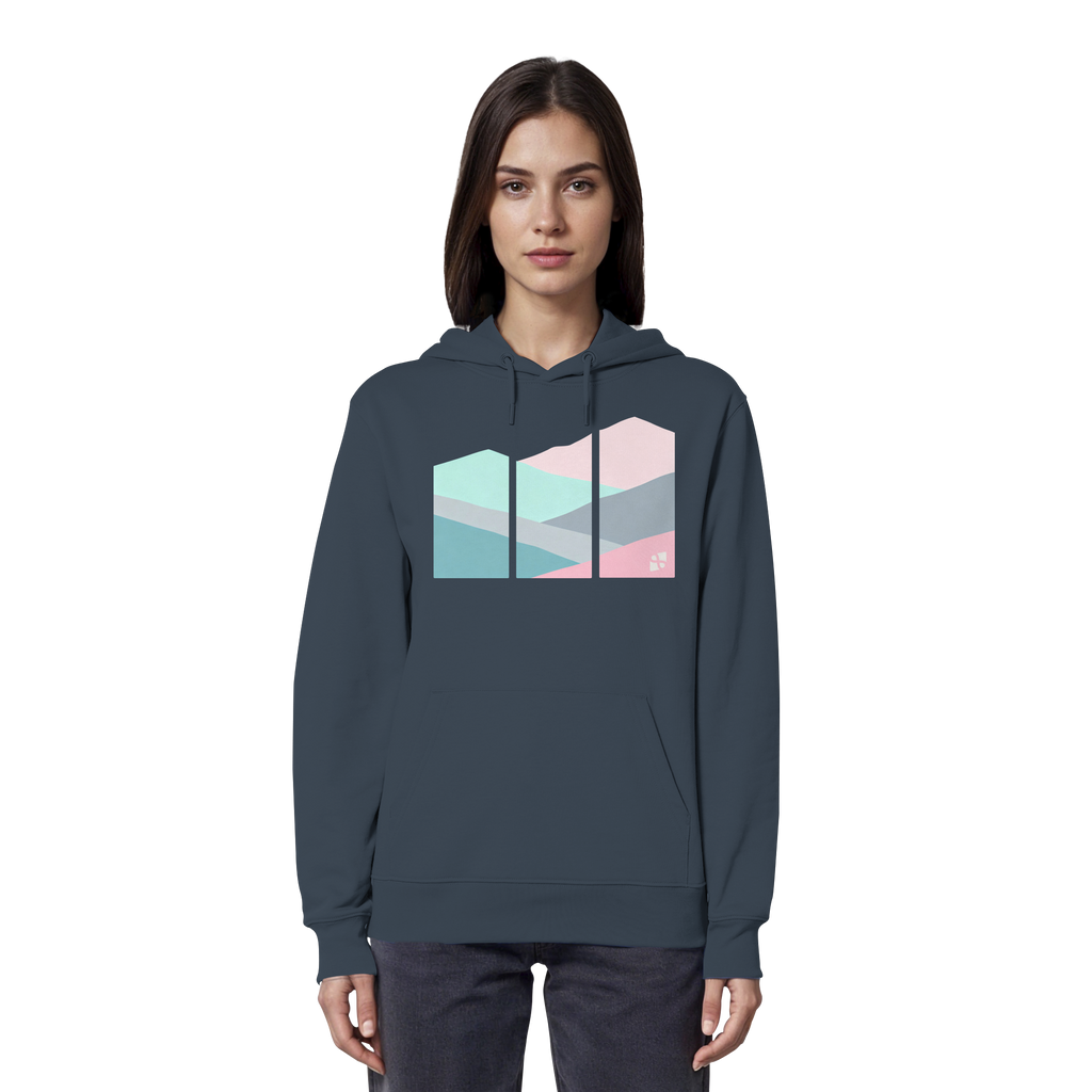 Pastell Mountain - Organic Hoodie