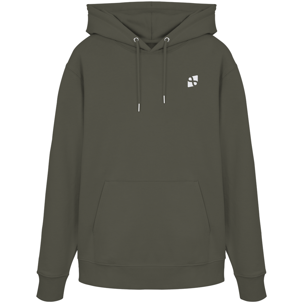 Tannenhäher mit Zirbelnuss + Emblem Stick - Organic Hoodie