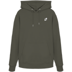 Tannenhäher mit Zirbelnuss + Emblem Stick - Organic Hoodie