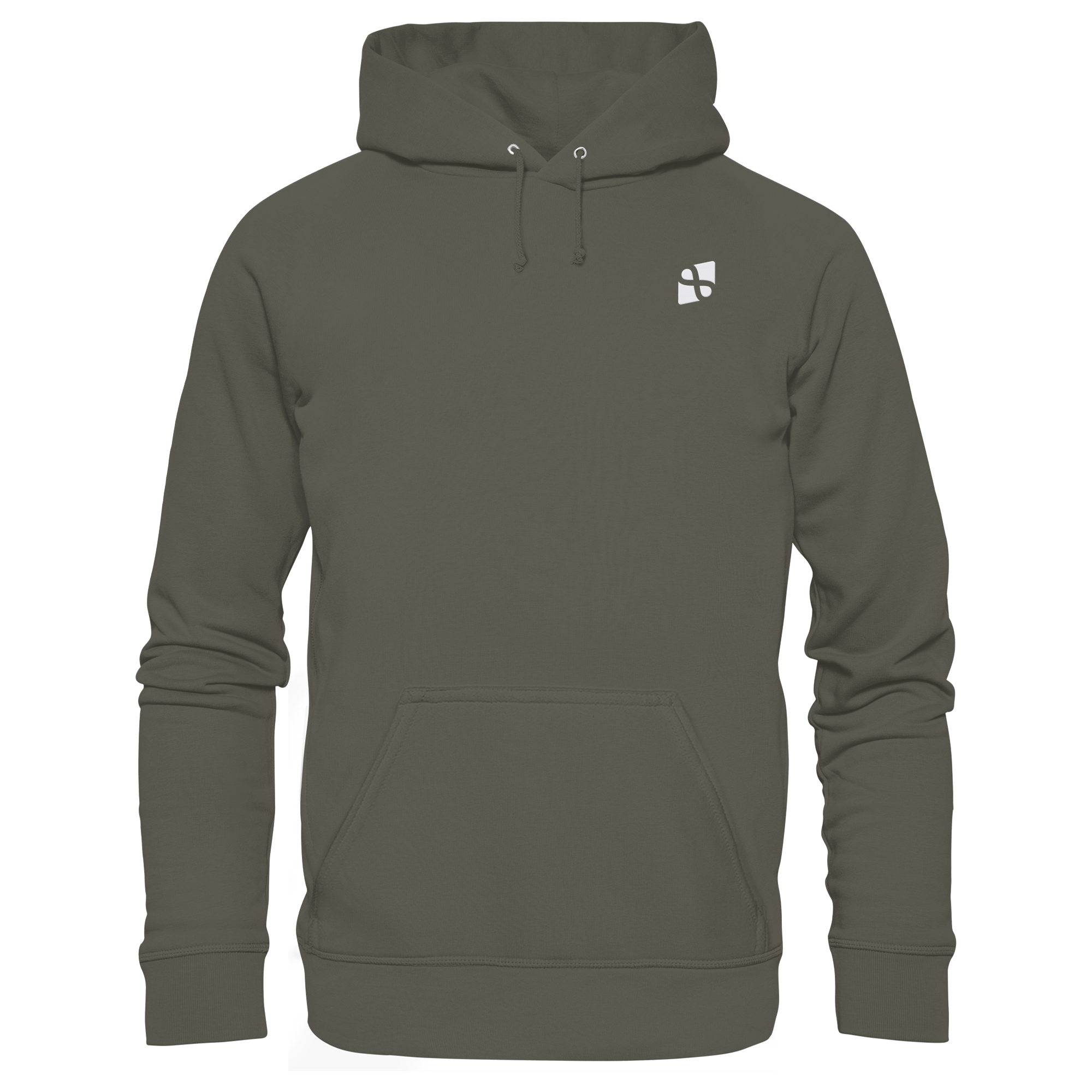 Tannenhäher mit Zirbelnuss + Emblem Stick - Organic Hoodie