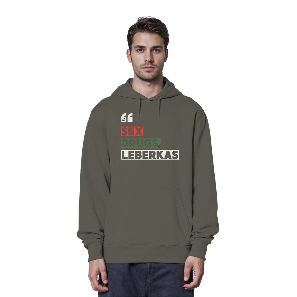 SDL- "SEX DRUGS & LEBERKAS" - Organic Hoodie