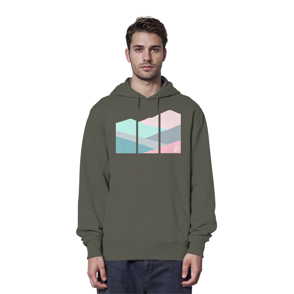 Pastell Mountain - Organic Hoodie