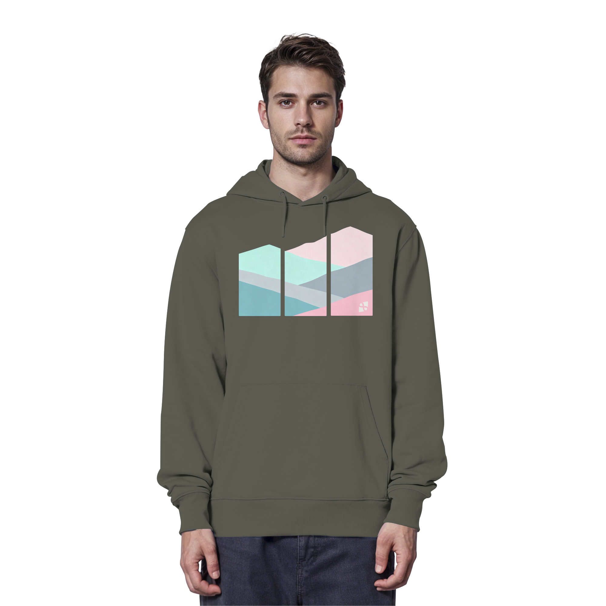 Pastell Mountain - Organic Hoodie
