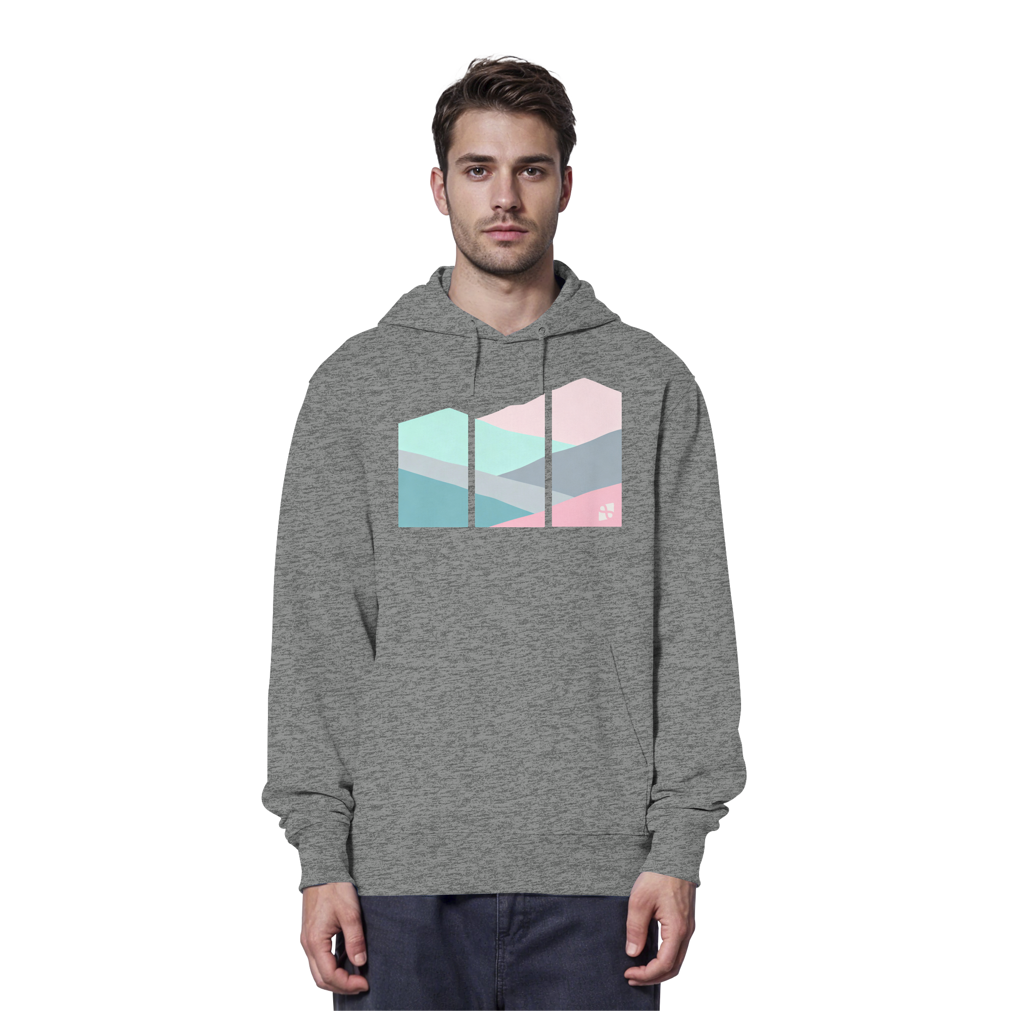Pastell Mountain - Organic Hoodie