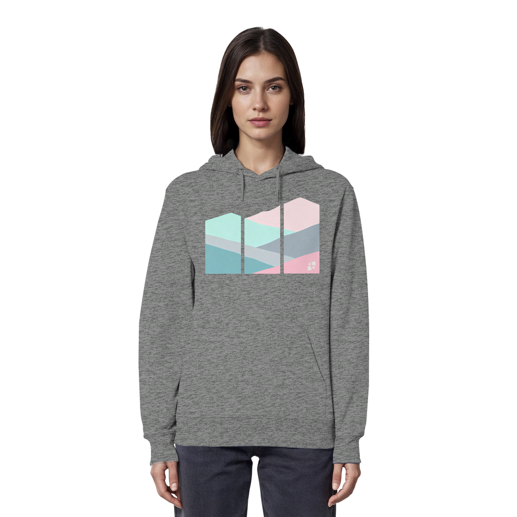 Pastell Mountain - Organic Hoodie