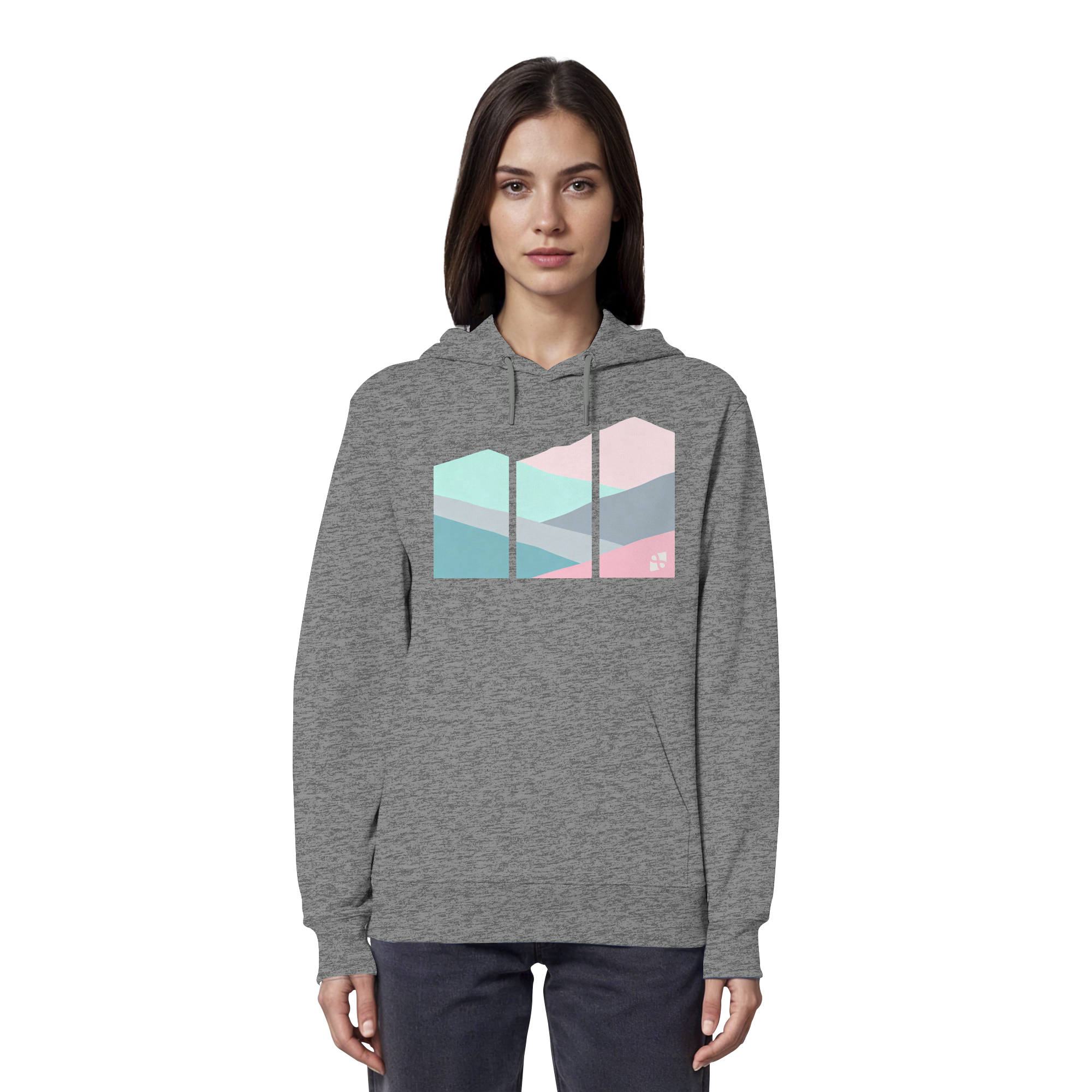Pastell Mountain - Organic Hoodie