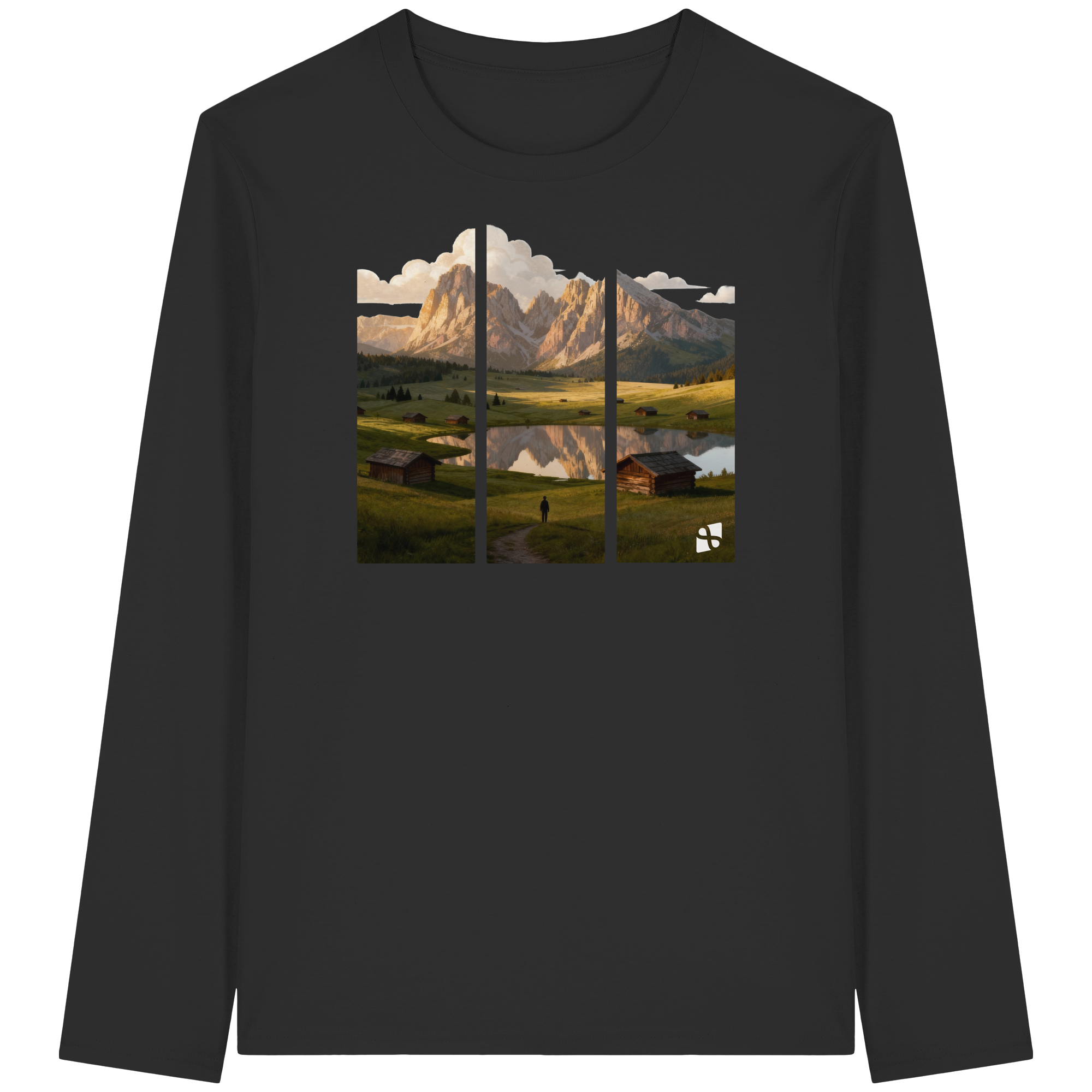 Mountainview - Organic Longsleeve T-Shirt