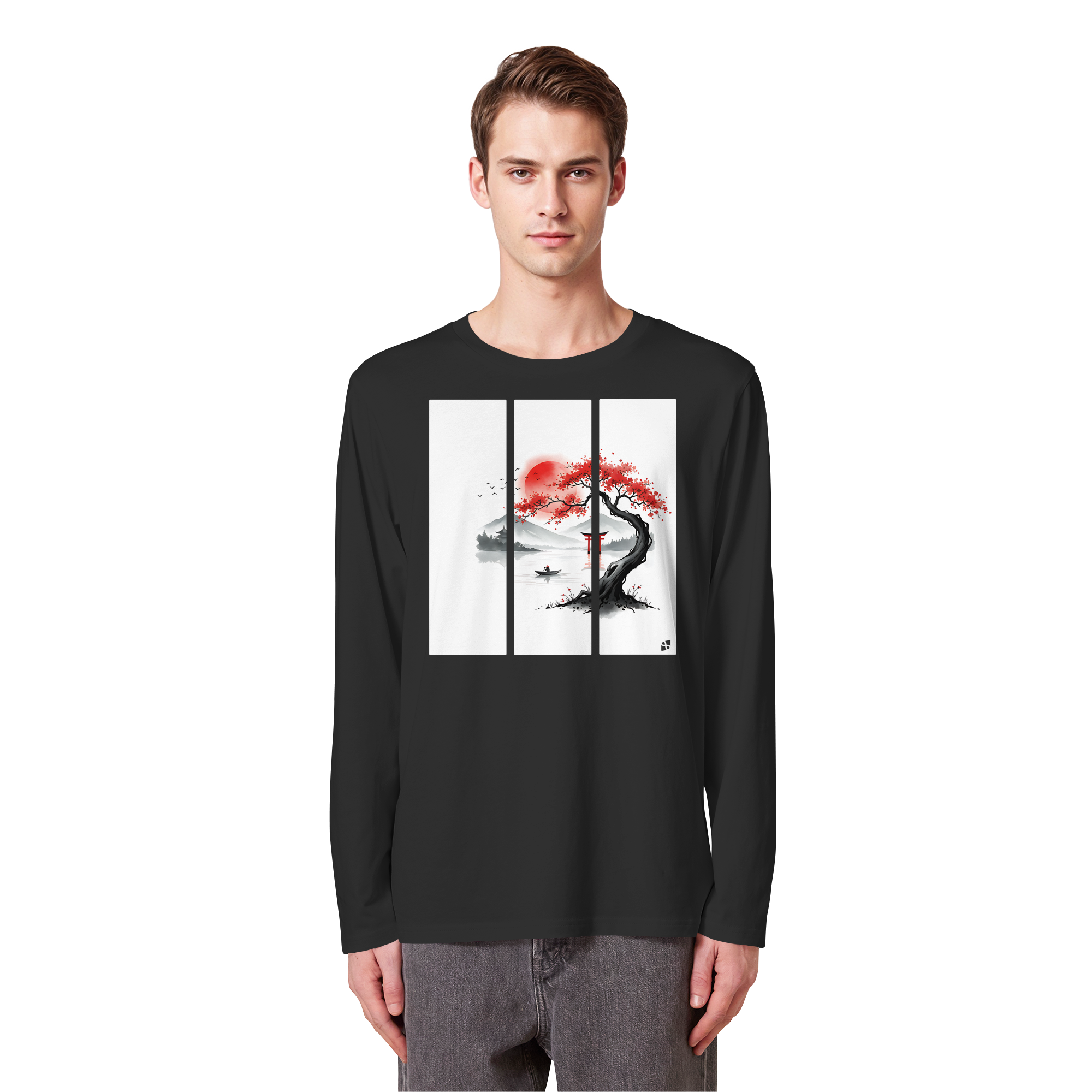 Kirschblüten Vibes - Organic Longsleeve T-Shirt