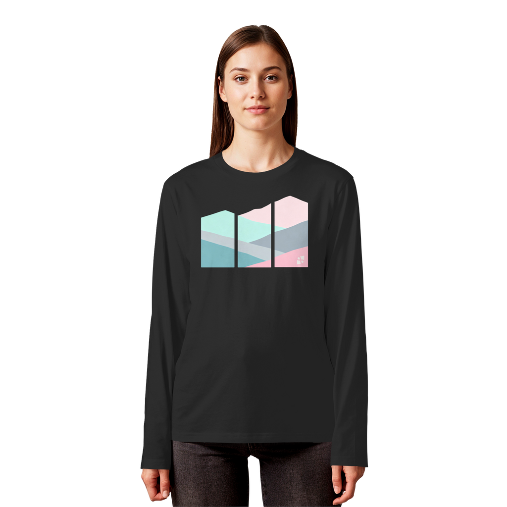 Pastell Mountain - Organic Longsleeve T-Shirt