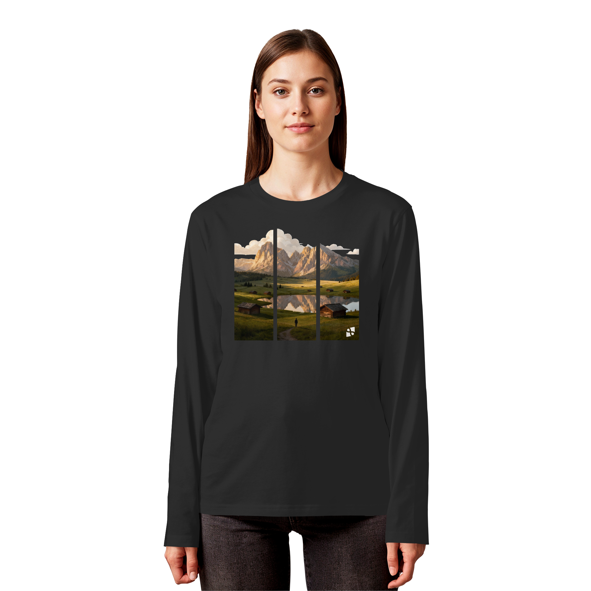 Mountainview - Organic Longsleeve T-Shirt