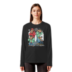 Die vier Stadtaffen - Organic Longsleeve T-Shirt