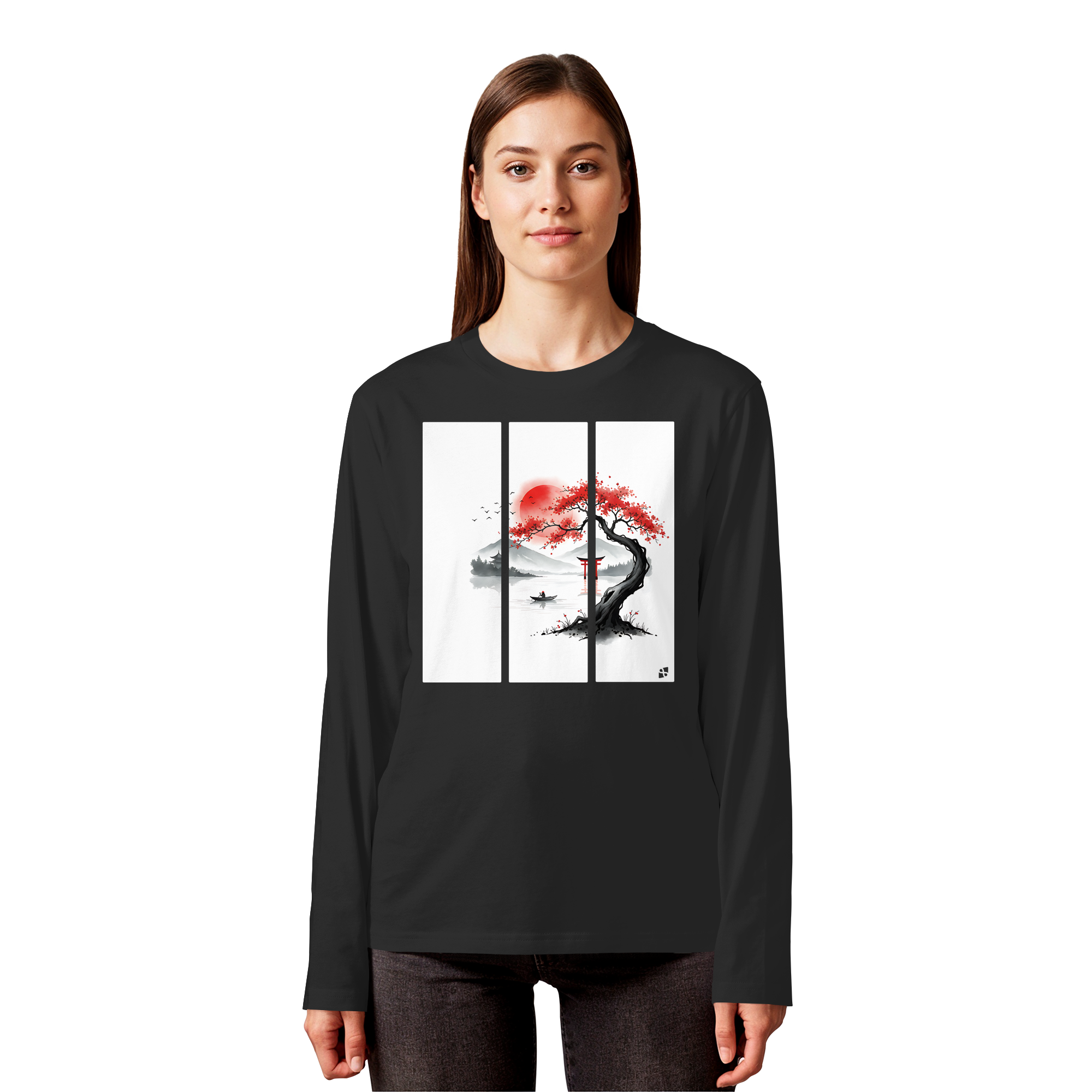 Kirschblüten Vibes - Organic Longsleeve T-Shirt