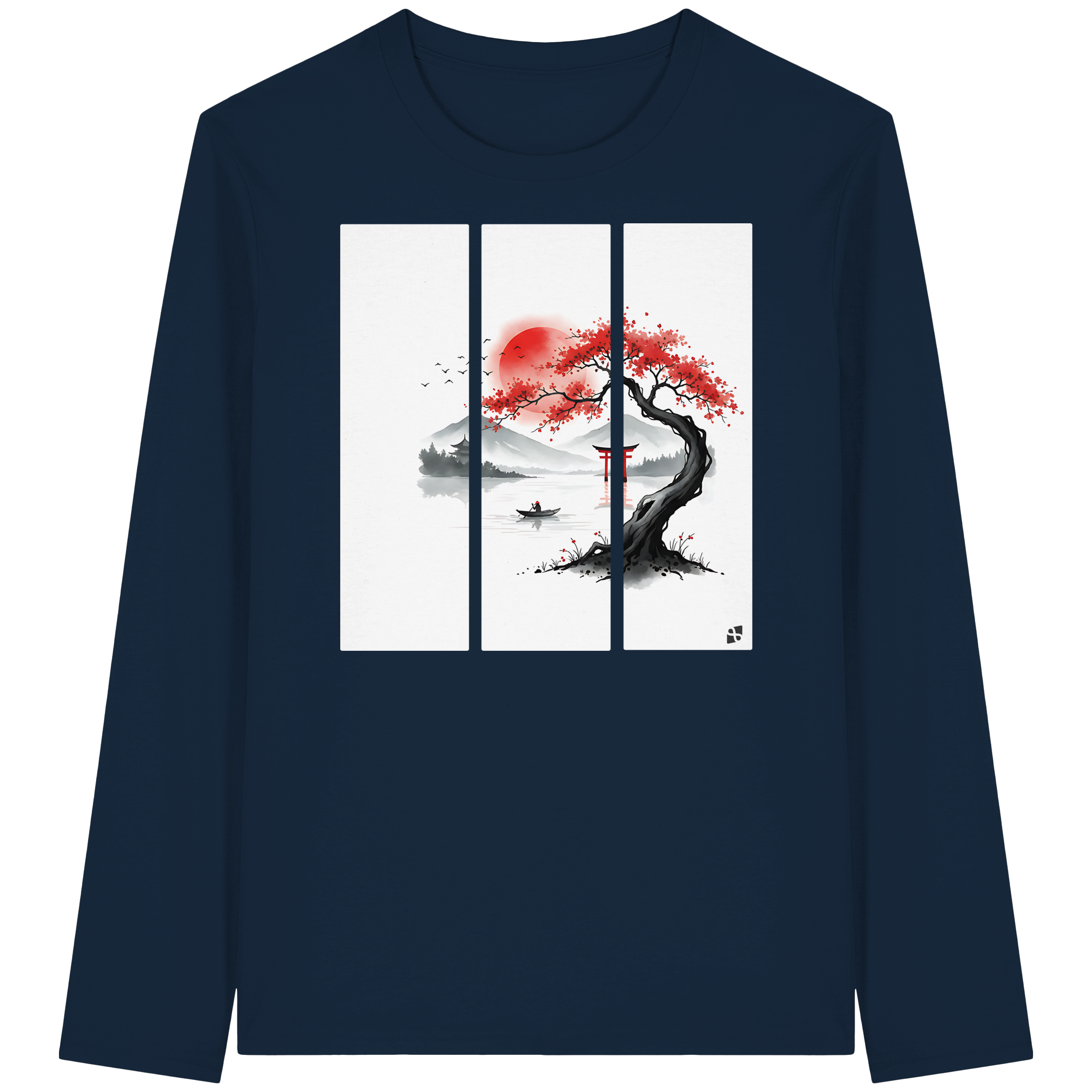 Kirschblüten Vibes - Organic Longsleeve T-Shirt