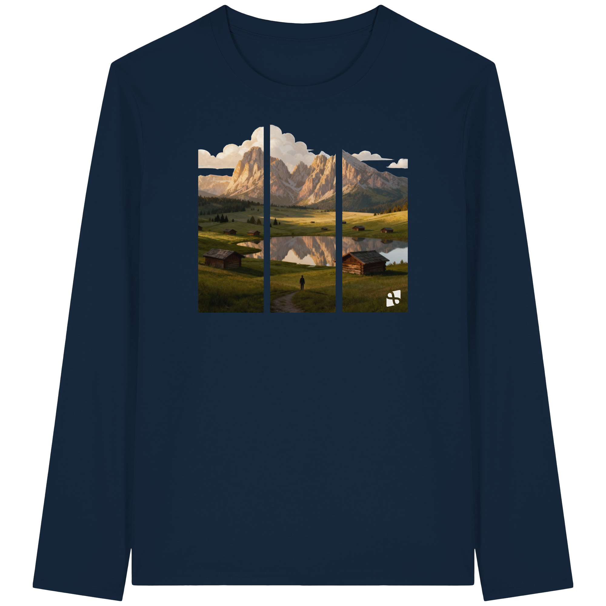 Mountainview - Organic Longsleeve T-Shirt