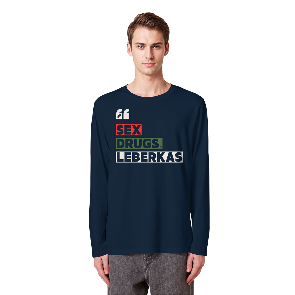 SDL- "SEX DRUGS & LEBERKAS" - Organic Longsleeve T-Shirt