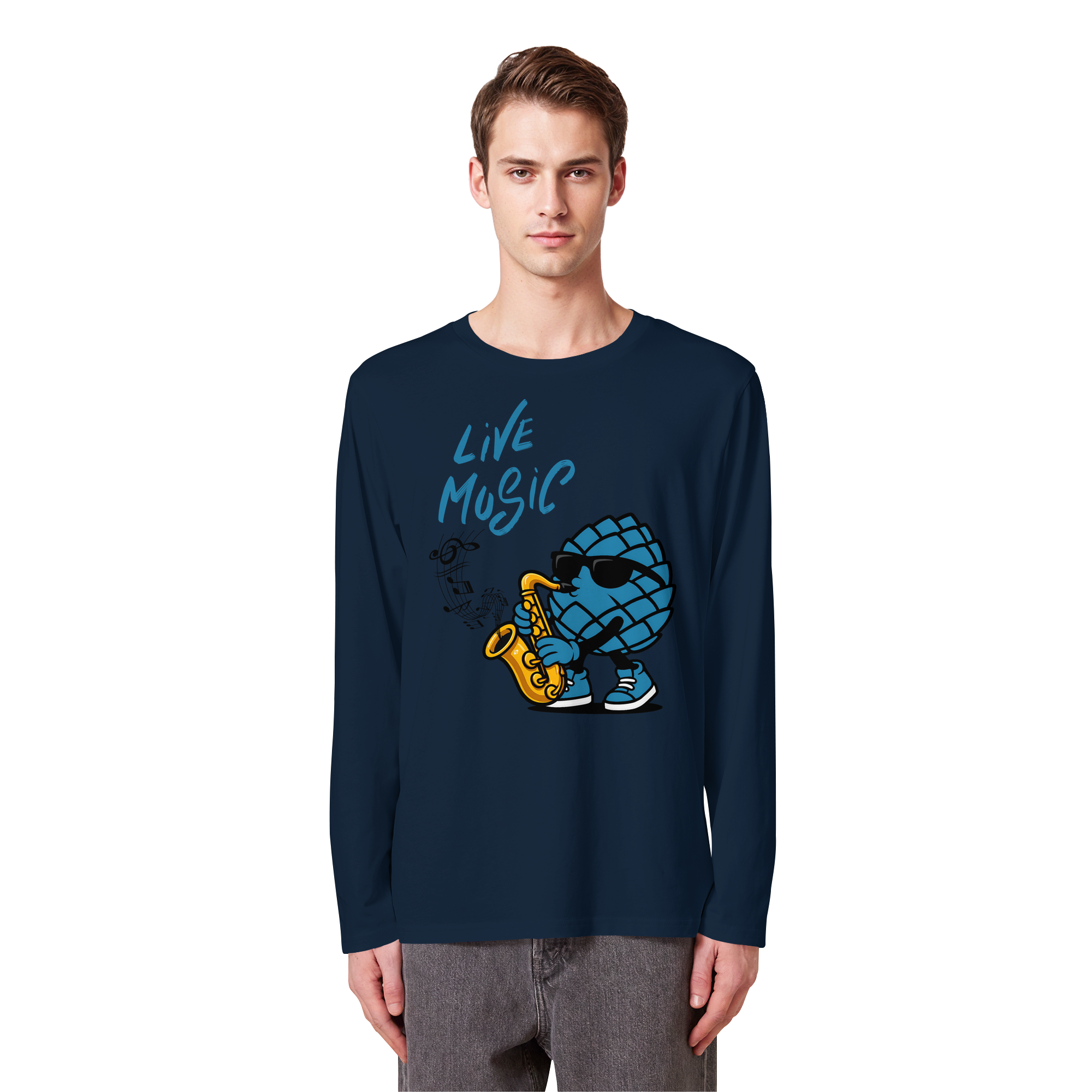 Jazz Zirbi - Organic Longsleeve T-Shirt