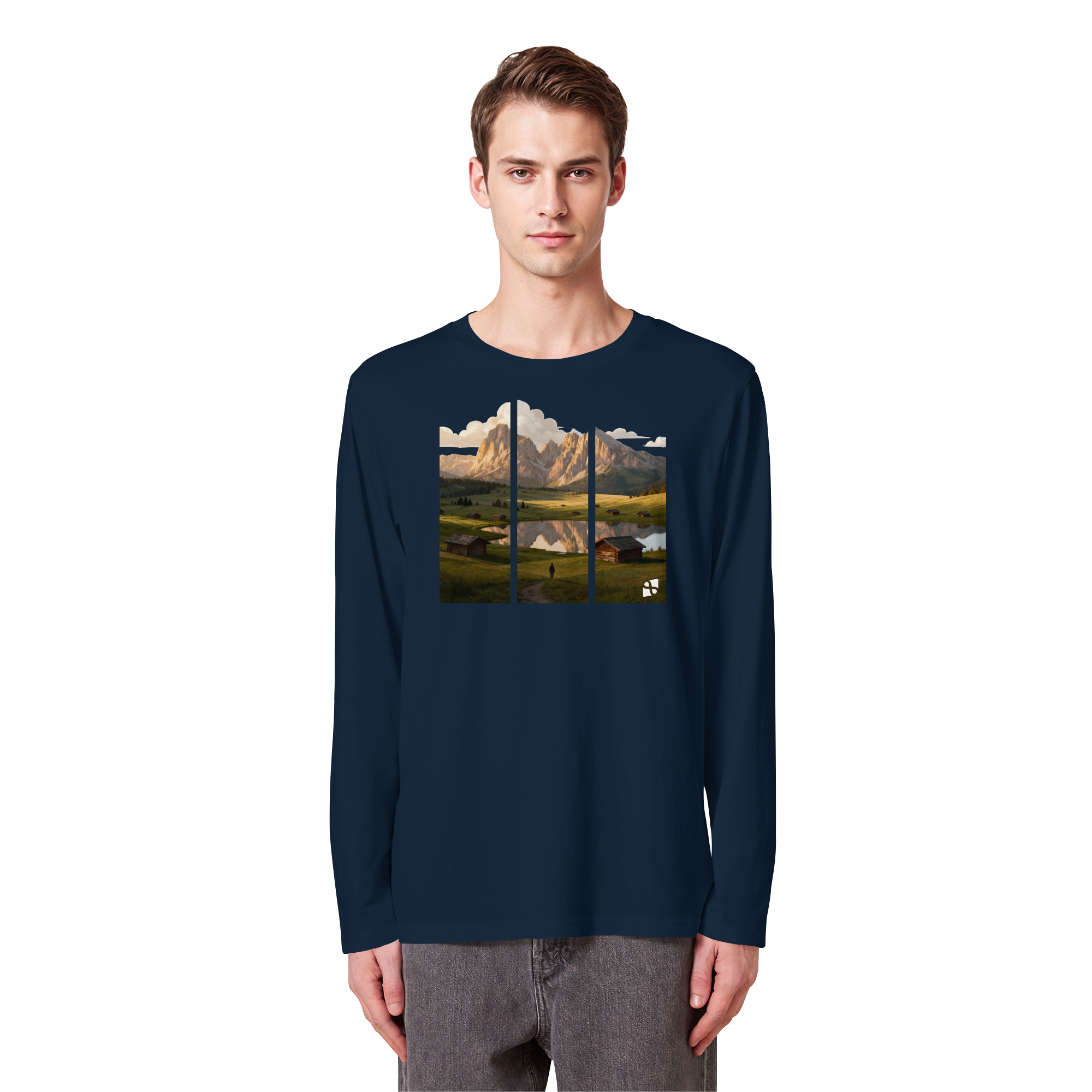 Mountainview - Organic Longsleeve T-Shirt