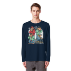 Die vier Stadtaffen - Organic Longsleeve T-Shirt