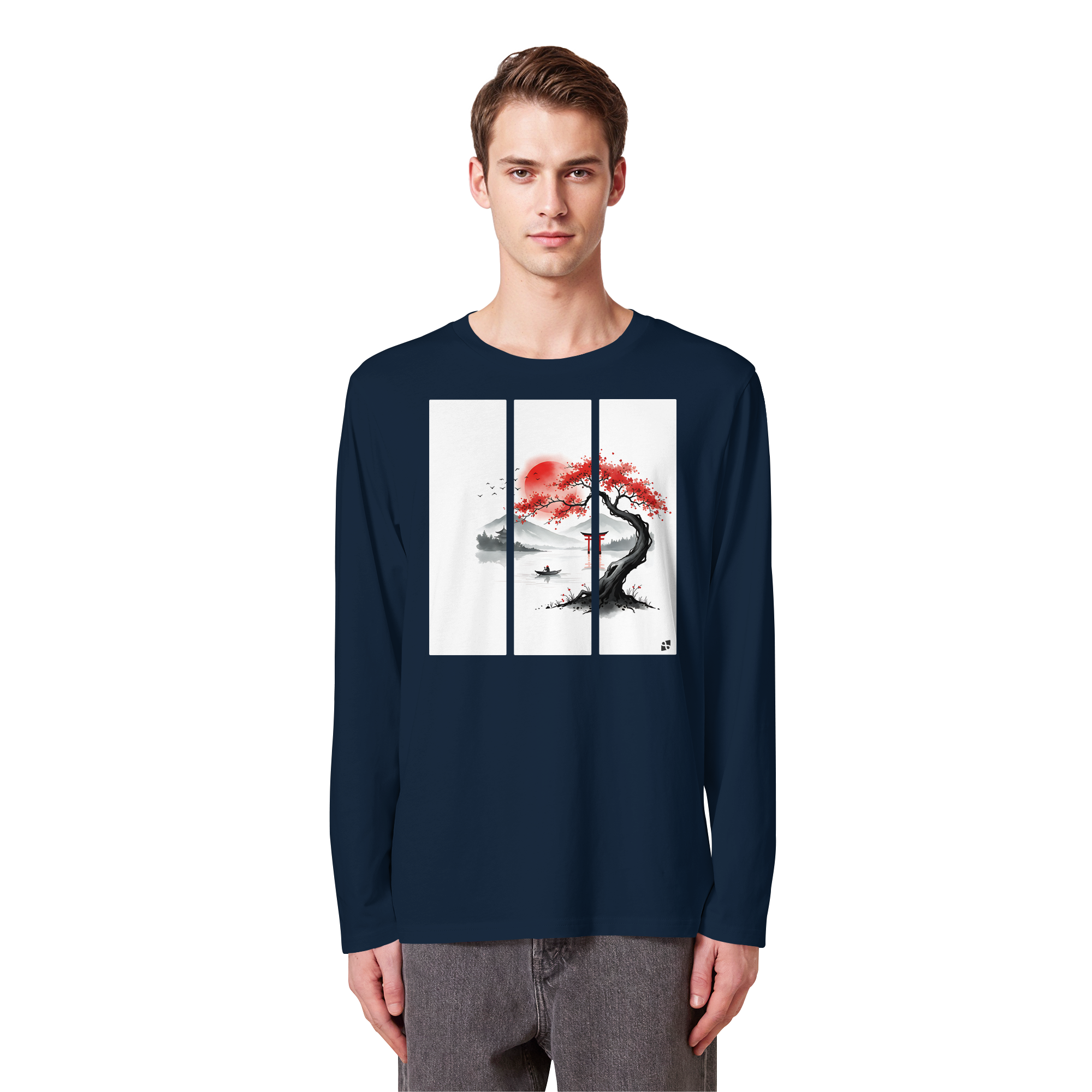 Kirschblüten Vibes - Organic Longsleeve T-Shirt
