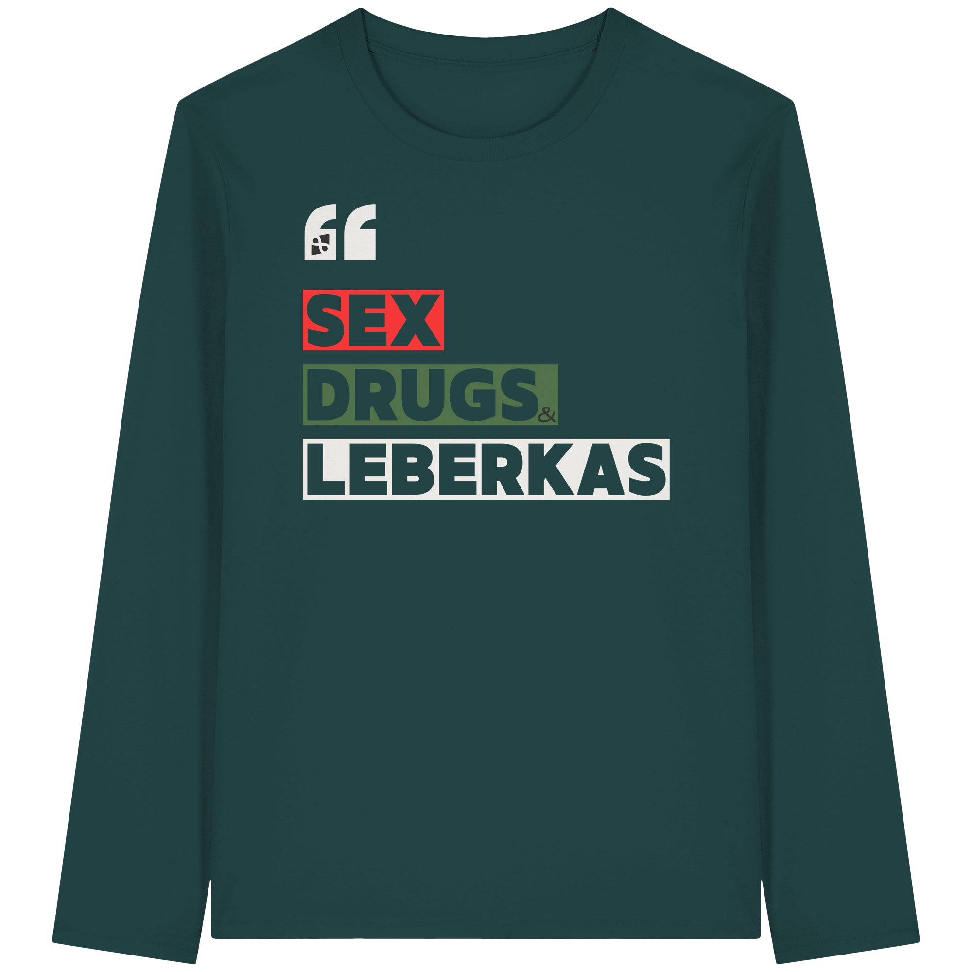SDL- "SEX DRUGS & LEBERKAS" - Organic Longsleeve T-Shirt