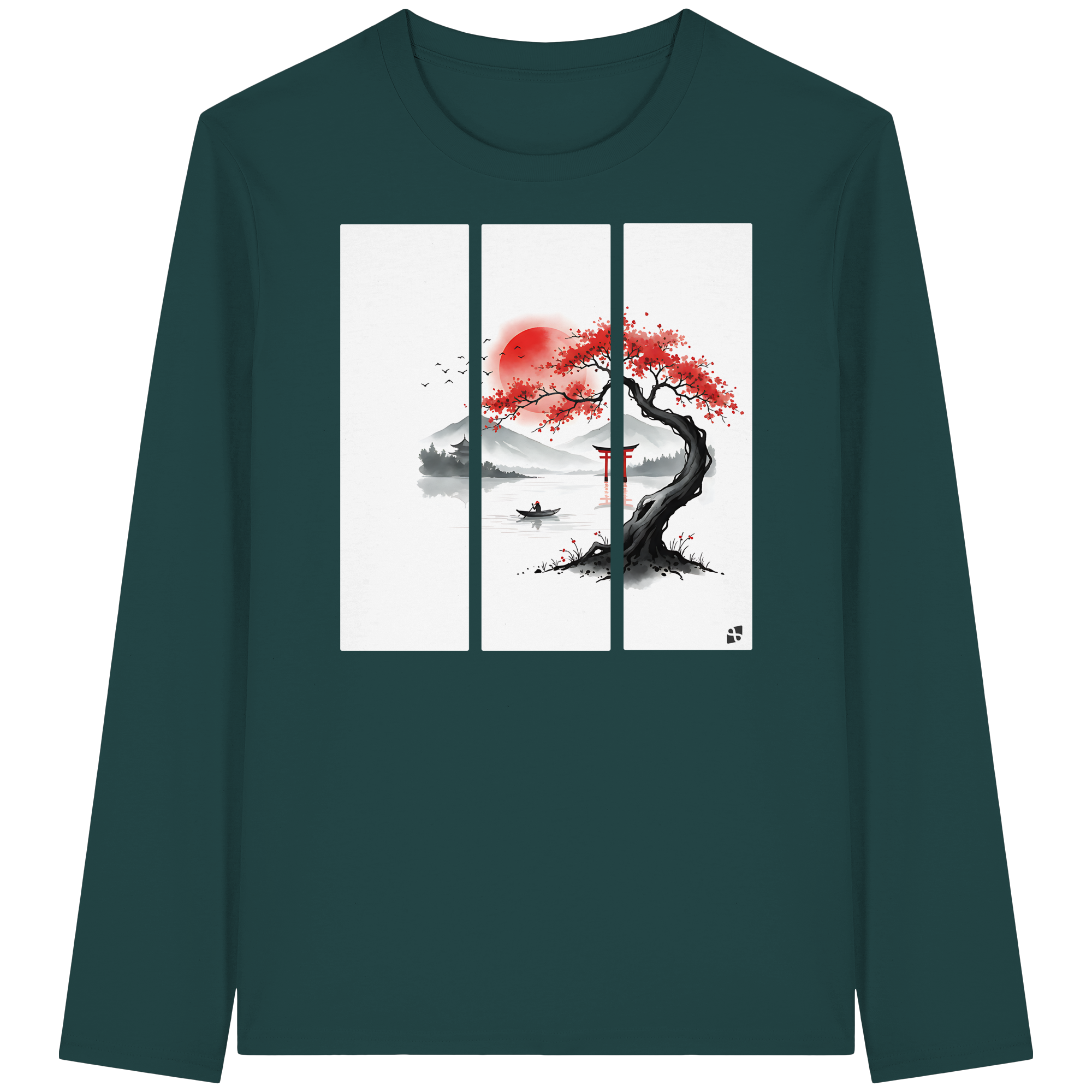 Kirschblüten Vibes - Organic Longsleeve T-Shirt