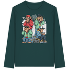 Die vier Stadtaffen - Organic Longsleeve T-Shirt